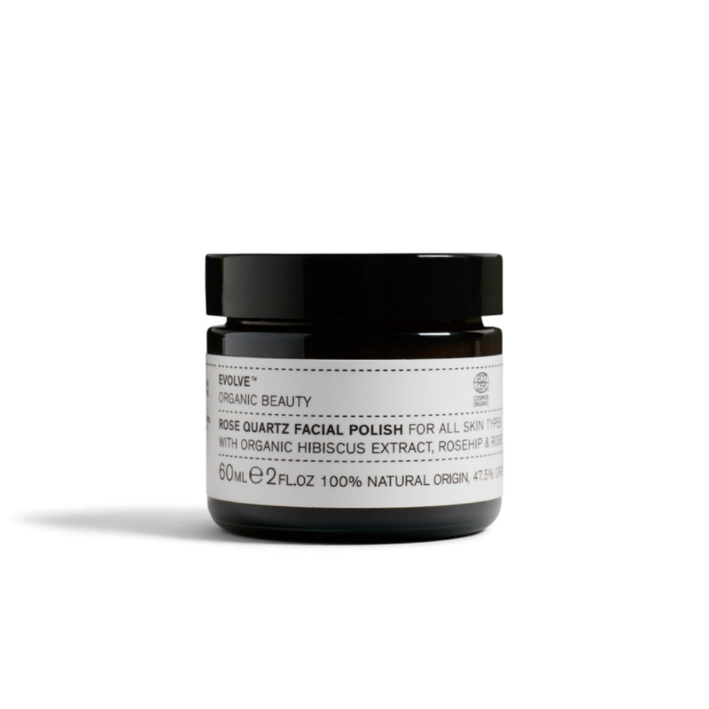 Evolve rose quartz facial polish